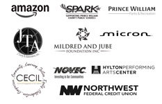 2026 STEAM Camp Sponsors - Amazon, SPARK (Supporting Prince William County Public Schools), Prince William Parks & Recreation, JTA (J Terry & Associates, Inc.), Mildred and Jube Foundation Inc, CECIL (Community Engagement & Civic Learning), NOVEC, Hylton Performing Arts Center, NWFC (Northwest Federal Credit Union)