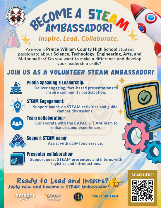 Now Recruiting High School STEAM Ambassadors